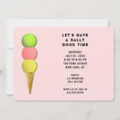 楽しいテニスパーティー 招待状 (正面)