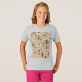 楽しいデザートラマパターン Tシャツ (正面フル)