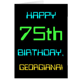 楽しいデジタルコンピューティングテーマの75歳の誕生日