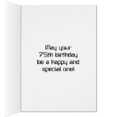 楽しいデジタルコンピューティングテーマの75歳の誕生日 (内側 (右))