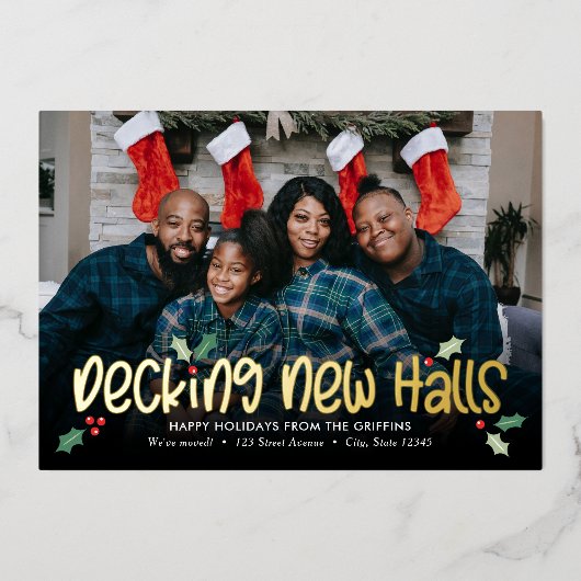 楽しいデッキング フォイル ホリデー 引っ越しのお知らせ (正面)