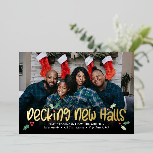 楽しいデッキング フォイル ホリデー 引っ越しのお知らせ (立ち正面)