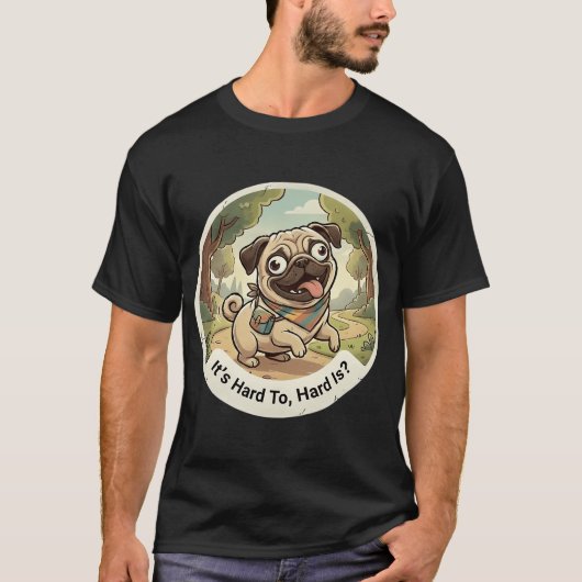 楽しいデピー・パグ・アドベンチャー Tシャツ (正面)