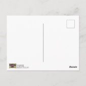 楽しいデンマークのトラクターの女王のポストカード！ ポストカード (裏面)