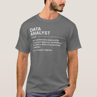 楽しいデータアナリストの定義 データサイエンティスト 小 Tシャツ
