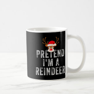 楽しいトナカイ クリスマスコスチューム 私はトナカイです コーヒーマグカップ