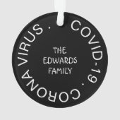 楽しいトナカイ 2020 クリスマスツリー オーナメント (裏面)