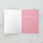 楽しいトランスジェンダーのクリスマスツリーのホリデーカード シーズンカード (内部)