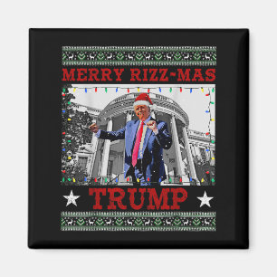 楽しいトランプのクリスマスダンス メリークリスマス トランプ マグネット