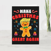 楽しいトランプのジンジャーブレッドマンでクリスマスを素晴らしいものに カード (正面)