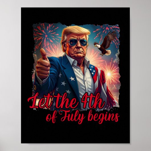楽しいトランプアメリカン+ファイの7月4日が始まる ポスター (正面)