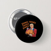 楽しいトランプウィナーディナーの感謝祭 缶バッジ (正面&裏面)