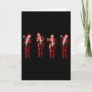 楽しいトランプダンスサンタクロースクリスマスXmasパジャマ カード