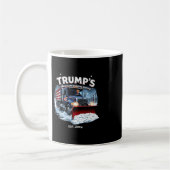 楽しいトランプ勝利の雪片除去サービス トランプ コーヒーマグカップ (左)