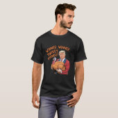 楽しいトランプ勝者勝者七面鳥のディナー感謝祭 Tシャツ (正面フル)