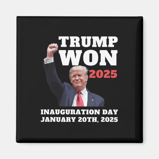 楽しいトランプ大統領就任式2025 共和党員 マグネット (正面)
