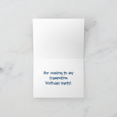 楽しいトランポリンの誕生日お礼カード - 女の子 サンキューカード (内部)