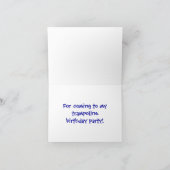 楽しいトランポリンの誕生日お礼カード - 男の子 サンキューカード (内部)