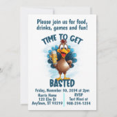 楽しいトルコの感謝祭、または友人との感謝祭 招待状 (裏面)