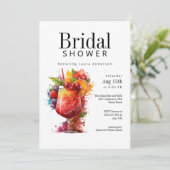 楽しいトロピカルカクテル ブライダルシャワー 招待状 (スタンド正面)