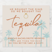 楽しいトロピカルバチェロレッテウィークエンド リキュールボトルラベル (シングルラベル)