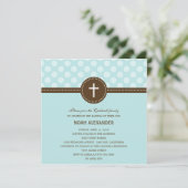 楽しいドットバプテスマ/《キリスト教》洗礼式や命名式招待状 招待状 (スタンド正面)