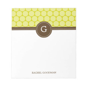 楽しいドットパーソナライズされたメモ帳 ノートパッド