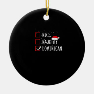 楽しいドミニカ共和国のクリスマス・ギフトリスト セラミックオーナメント