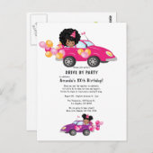 楽しいドライブバースデーガールパーティー ポストカード (正面/裏面)