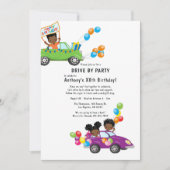 楽しいドライブバースデーパーティー 招待状 (正面)