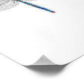 楽しいドラゴンフライアートプリントポスター ポスター (角)