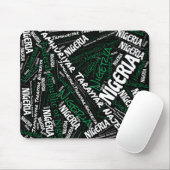 楽しいナイジェリア国旗の色の愛国心 マウスパッド (マウス)