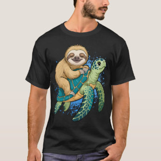 楽しいナマケモノが乗ってます Tシャツ
