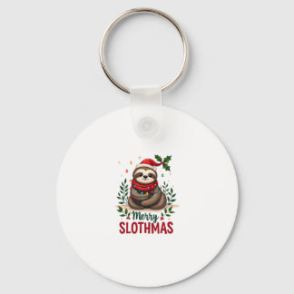 楽しいナマケモノのクリスマス ライト メリー スロースマス ナマケモノのクリスマス キーホルダー