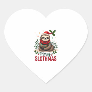 楽しいナマケモノのクリスマス ライト メリー スロースマス ナマケモノのクリスマス ハートシール