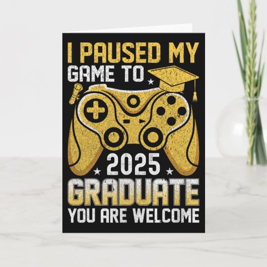楽しいナード 私はゲームを一時停止して 2025 年に卒業します ゲーム カード (正面)