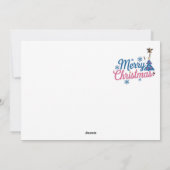 楽しいニュースカード：フラットホリデーカード シーズンカード (裏面)