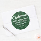 楽しいノイズを作るクリスマス詩篇98-4 ラウンドシール (封筒)
