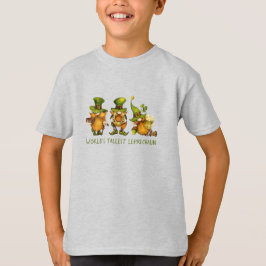 楽しいノーム 最高に背が高いレプラコーン 聖パトリックの日 Tシャツ