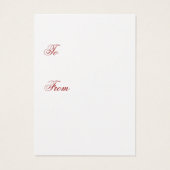 楽しいノールジェーンオーステンインスパイアシルバーギフトラベル (裏面)