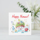 楽しいノールーズ・ハフト・シン テーブル 招待状 (スタンド正面)