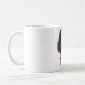 楽しいハイキングガール自然探検家 コーヒーマグカップ (左)