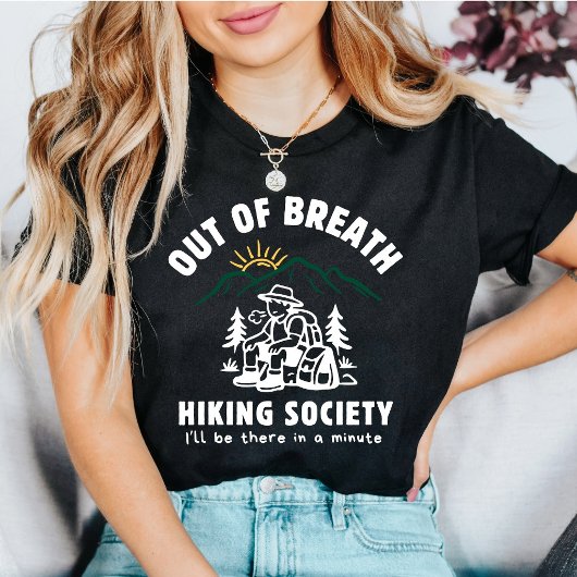 楽しいハイキング息切れソサエティ Tシャツ