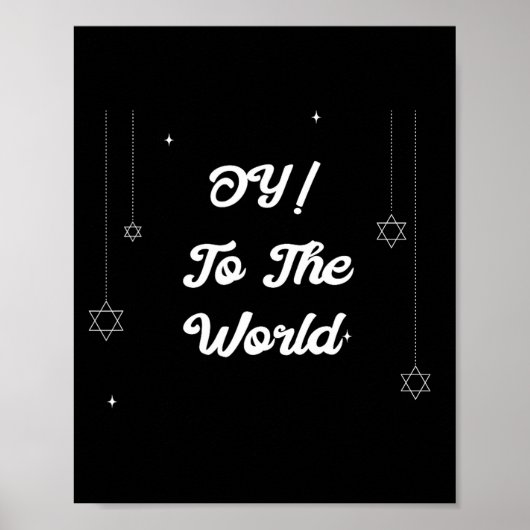 楽しいハヌカのプレゼント「Oy! To The World」 ポスター (正面)