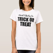 楽しいハロウィンのトリック・オア・トリート Tシャツ (正面)