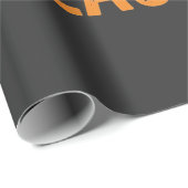 楽しいハロウィンの統計教師ほうきデザイン ラッピングペーパー (ロールコーナー)