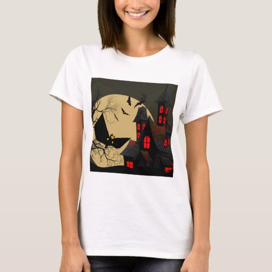 楽しいハロウィンデザイン Tシャツ (正面)
