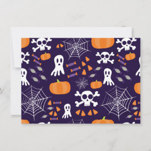 楽しいハロウィンパターン カード