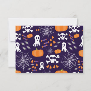 楽しいハロウィンパターン カード