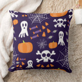 楽しいハロウィンパターン クッション (ブランケット)